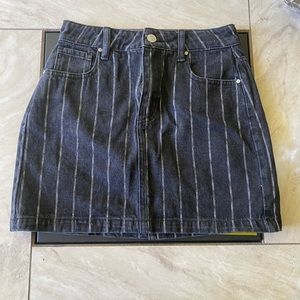 PACSUN striped jean skirt
